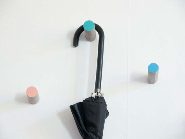 Handcrafted Concrete Cylinder Hooks