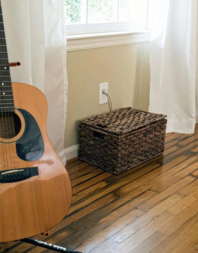 Sunlit White Room With Wooden Floors