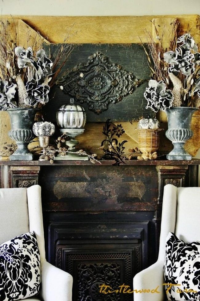 Dark Stone Fireplace Sanctuary