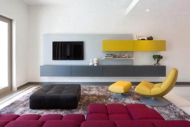 Yellow Statement Chair Living Room