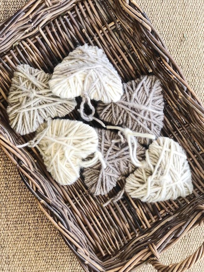 Crimson Yarn Hearts
