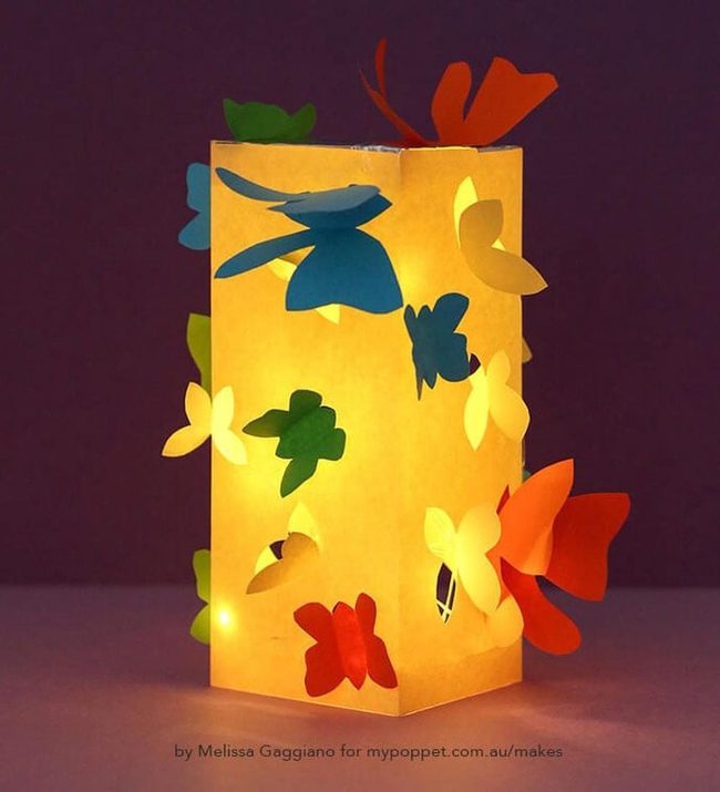 Luminous Paper Butterflies