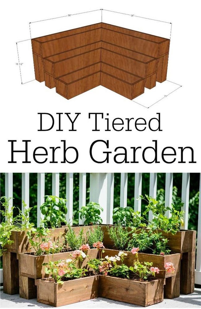 Stacked Herb Garden Levels