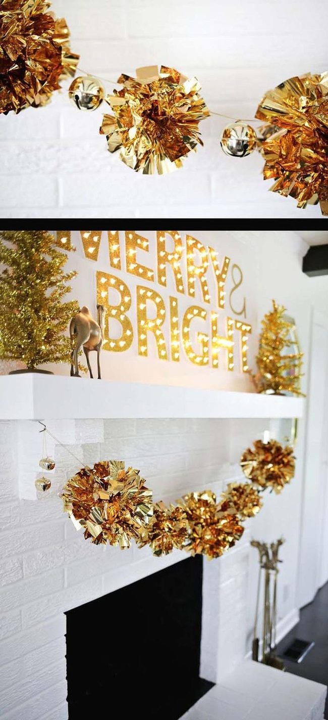 Shimmering Gold Balloon Garland