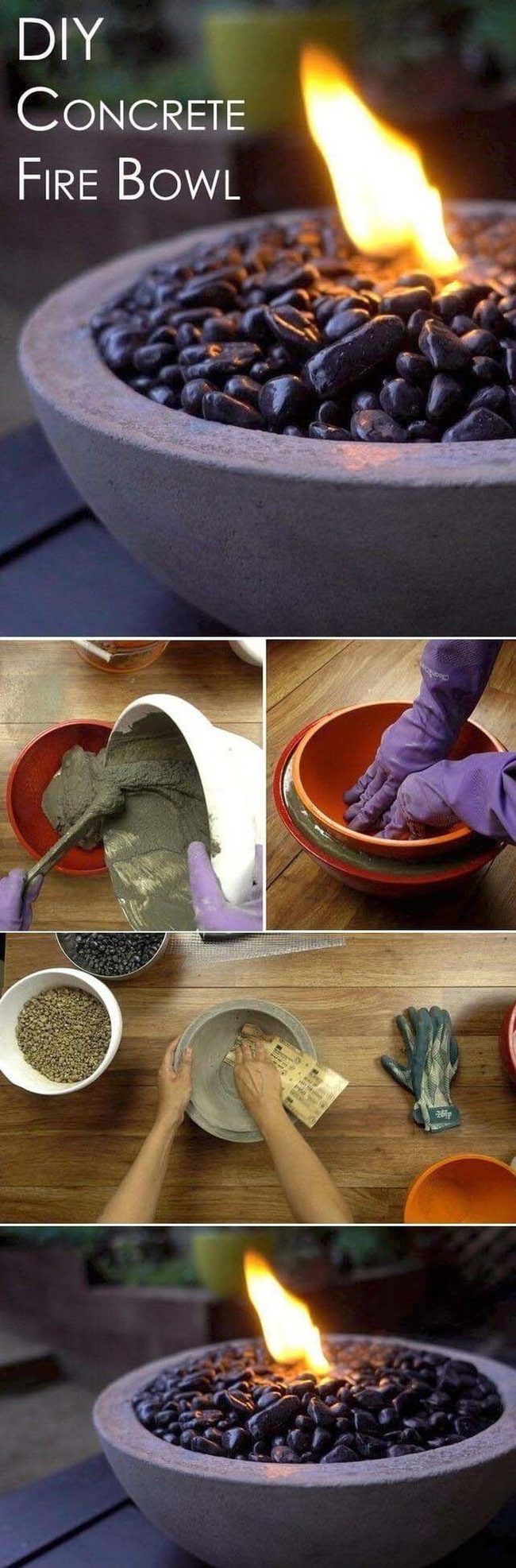 Concrete Gel Fire Pit