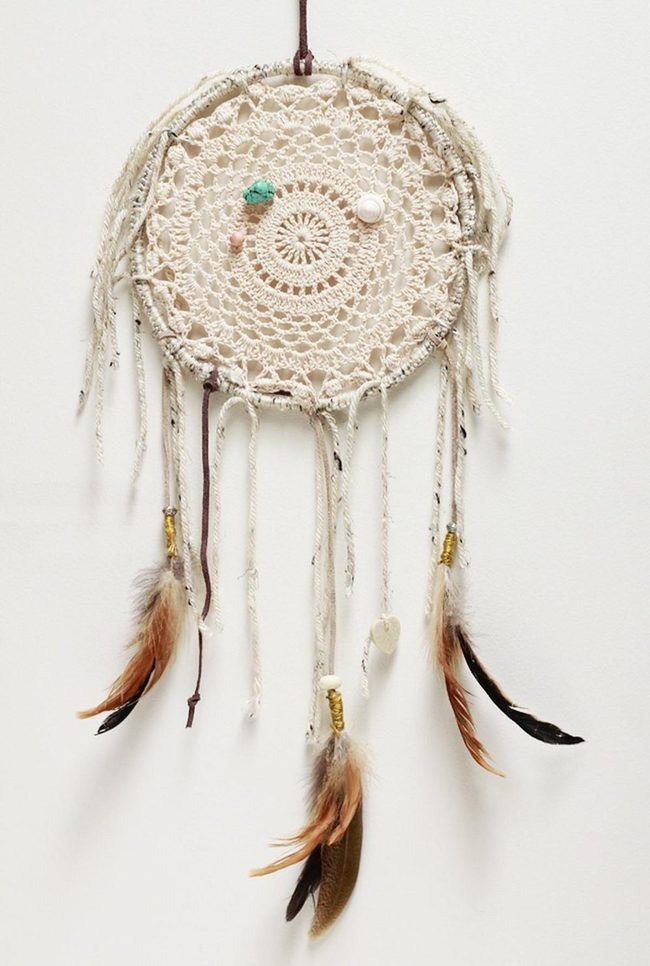 Woven White Dreamcatcher