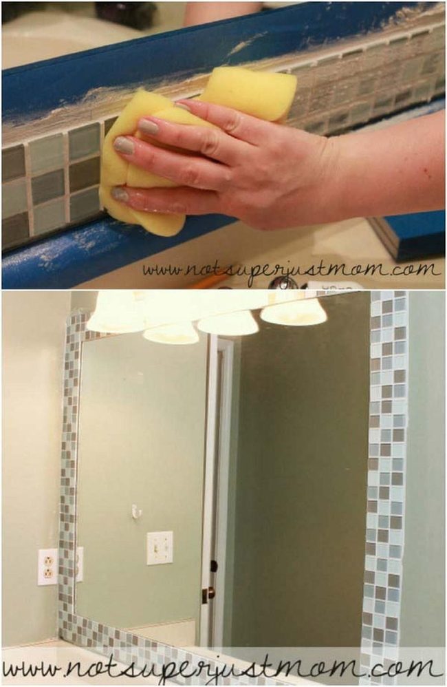 Glass Fragment Mirror Frame