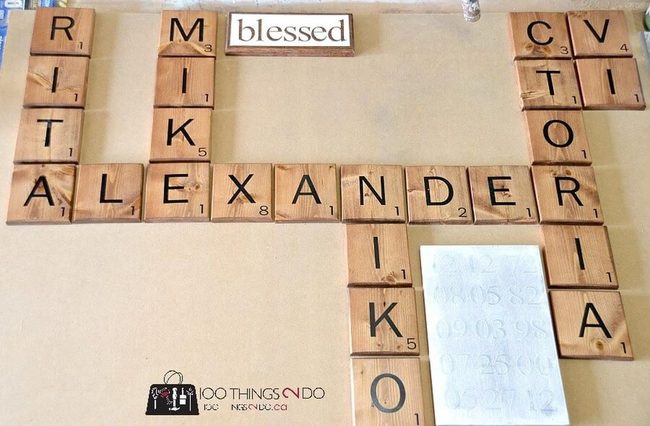 Family Word Tile Wall