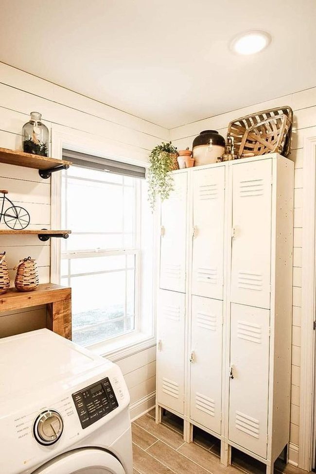 Vintage Locker Meets Bright Minimalism