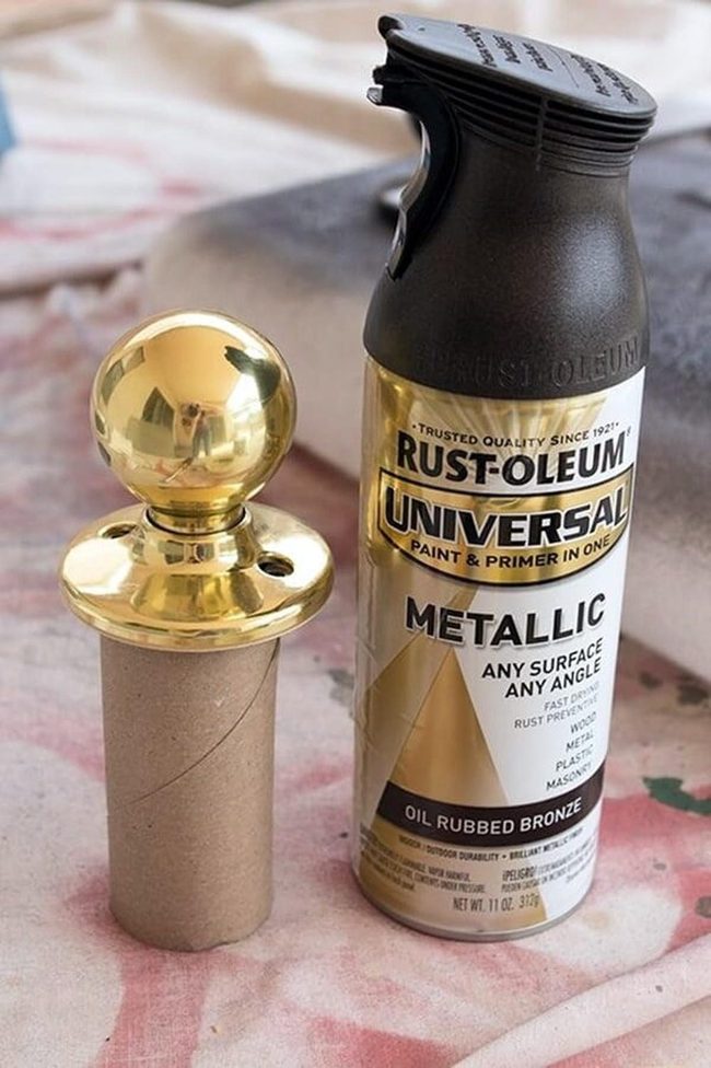 Bronze-Coated Doorknob Revival