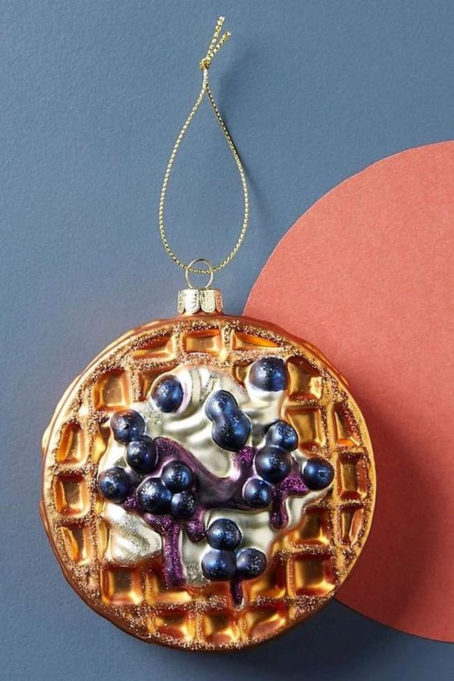 Golden Waffle With Blueberry Gloss