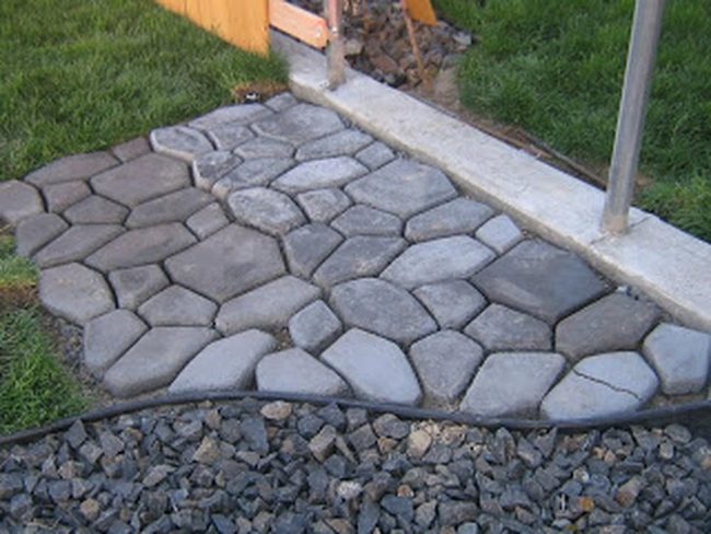 Gray Stone Patio Layers
