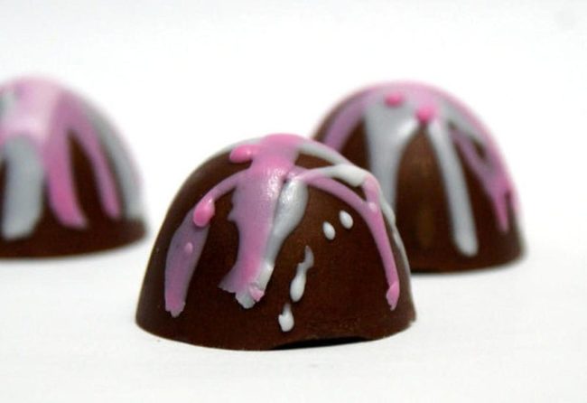 Glossy Brown Chocolate Domes