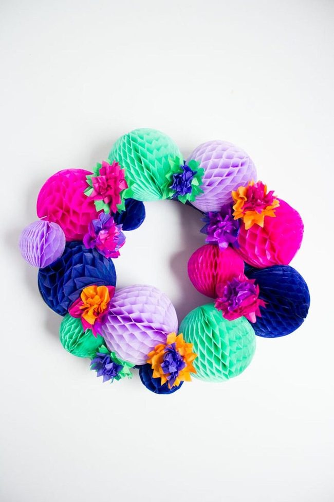 Colorful Paper Sphere Cluster