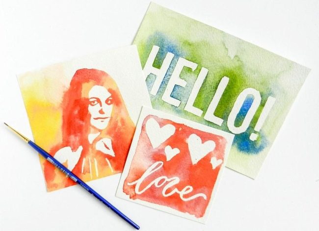 Watercolor Hand-Painted Greeting Cards