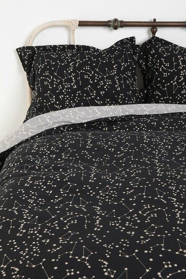 Midnight Stars On Dark Cotton