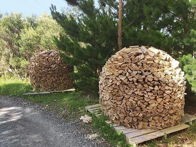 Circular Firewood Rack Statement