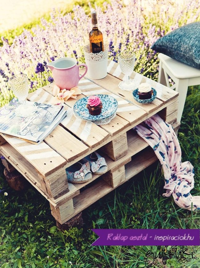 Wooden Pallets, Wildflowers, Lemonade