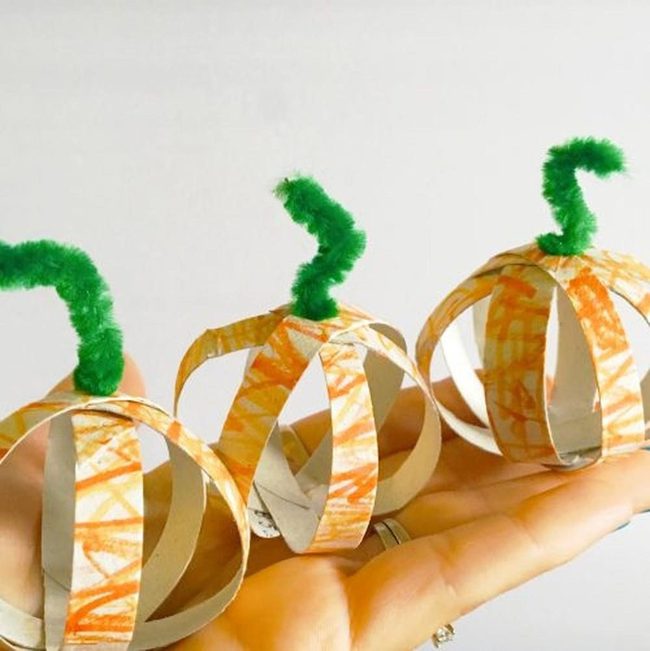 Orange Paper Pumpkins