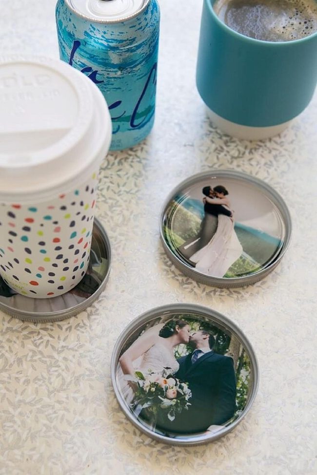 Resin Photo Jar Coasters
