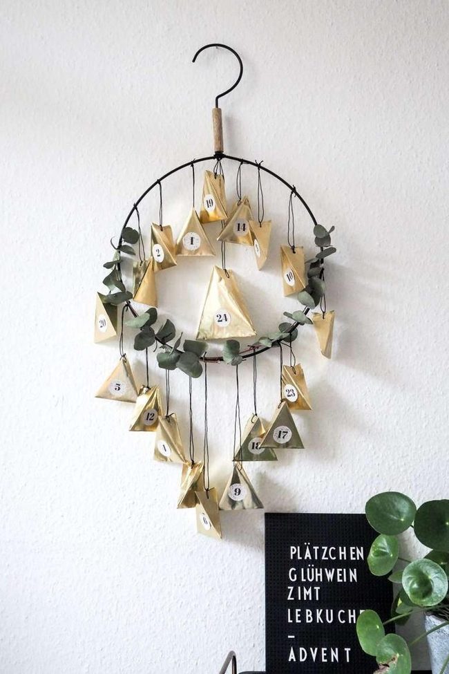 Brown Paper Countdown Calendar