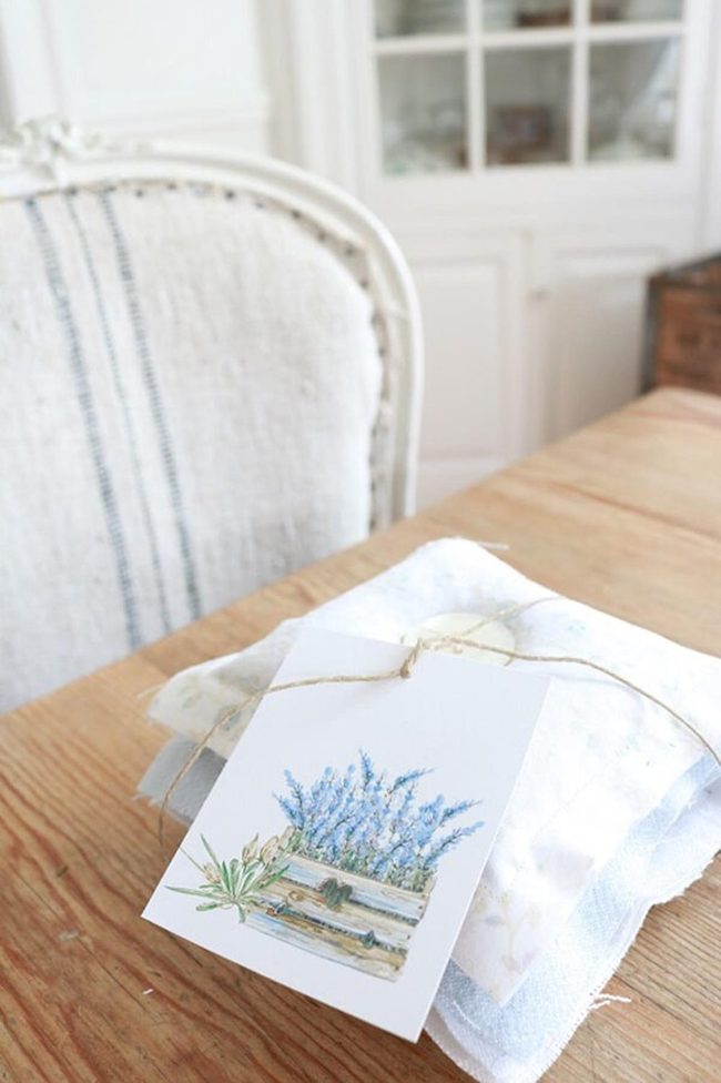 Lavender Sachets Raw Edges