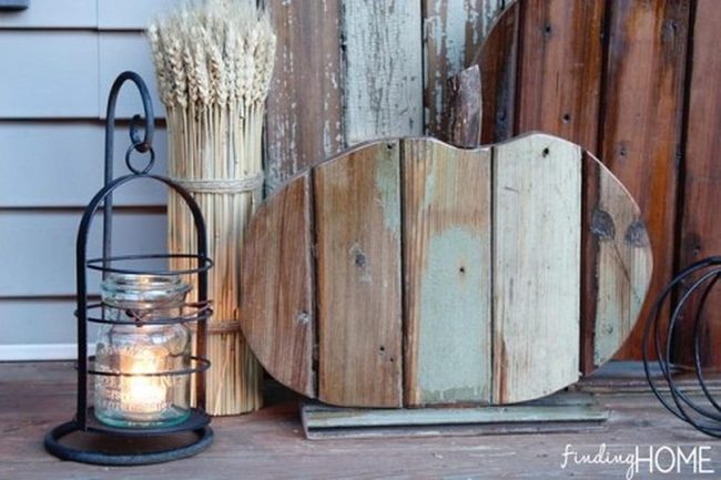 Wheat Bundles With Weathered Wood