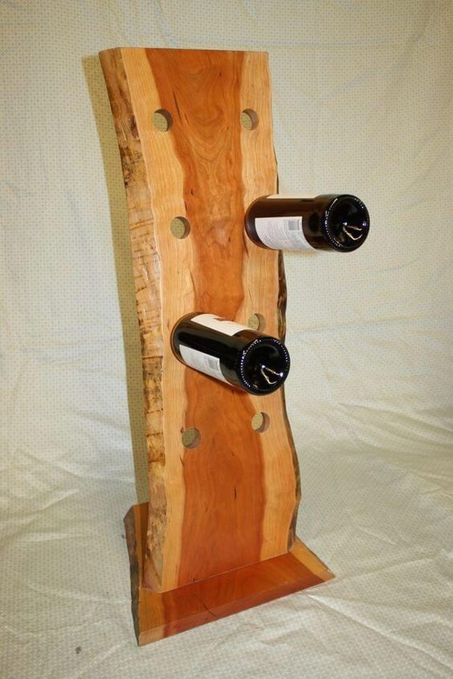 Natural Wood Bottle Curves