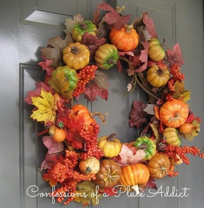 Layered Pumpkin Door Statement