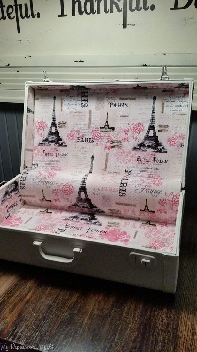 Pink Eiffel Tower Suitcases