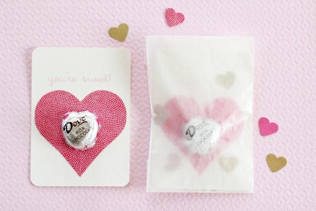 Silver Chocolate Red Hearts