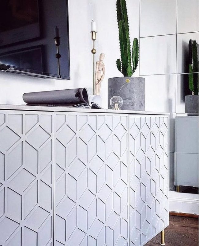 Diamond Fretwork Ikea Sideboard