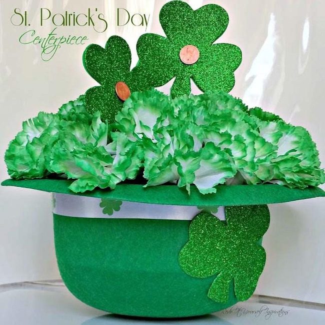 Upside-Down Leprechaun Hat Centerpiece