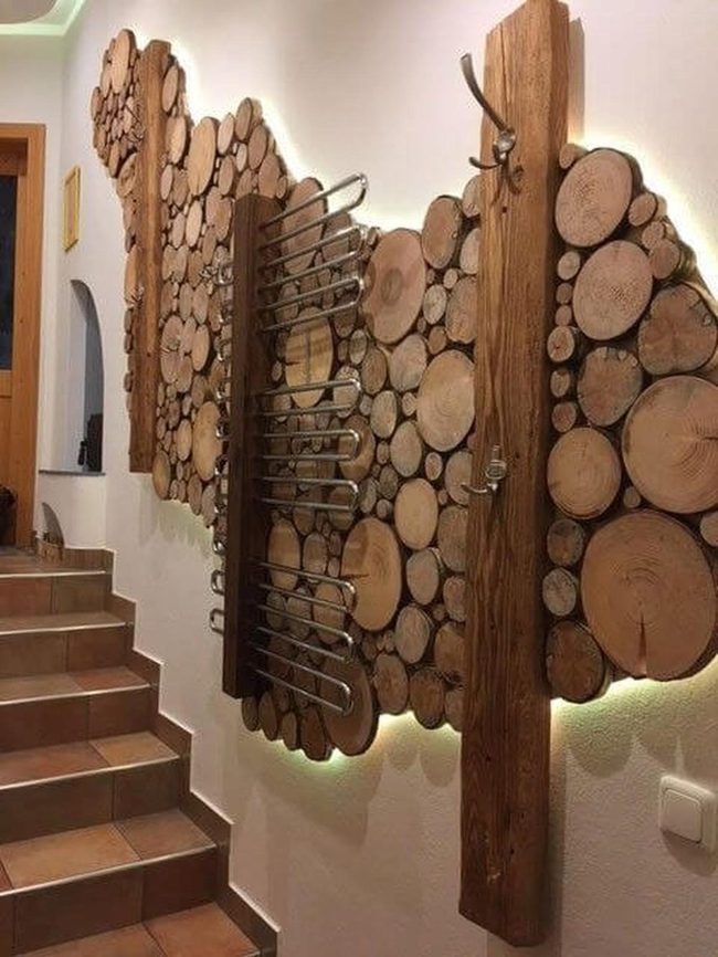 Layered Wood Wall Organizer