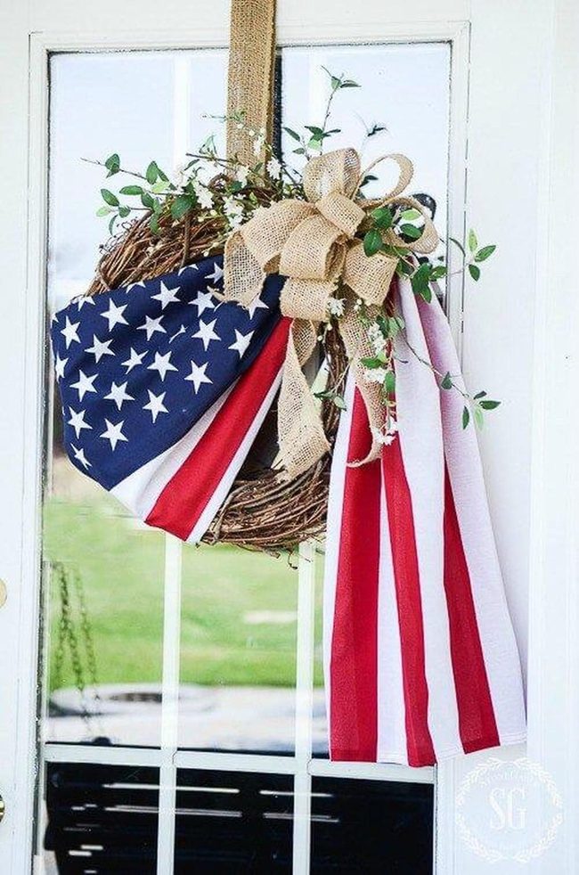 Red, White, Blue Grapevine Statement