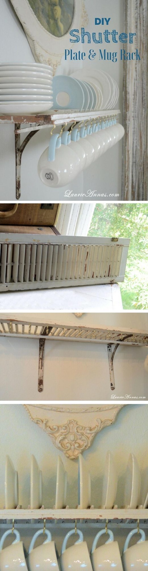 Weathered Wood Plate Racks