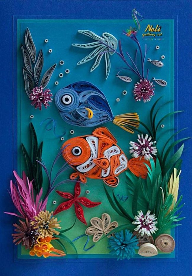 Underwater Fish And Green Plants