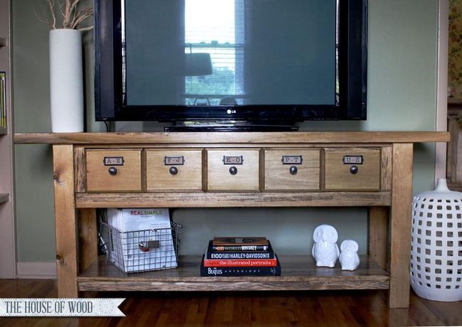 Natural Wood Drawers, Owl Accents