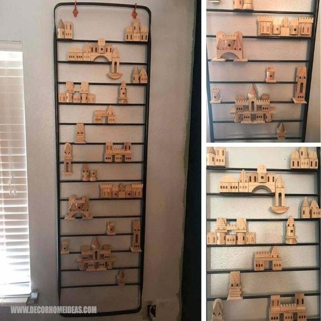 Wooden Ladder, Childhood Blocks Display