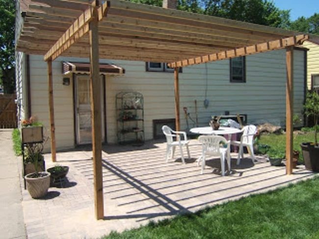 Shadow-Striped Patio Escape