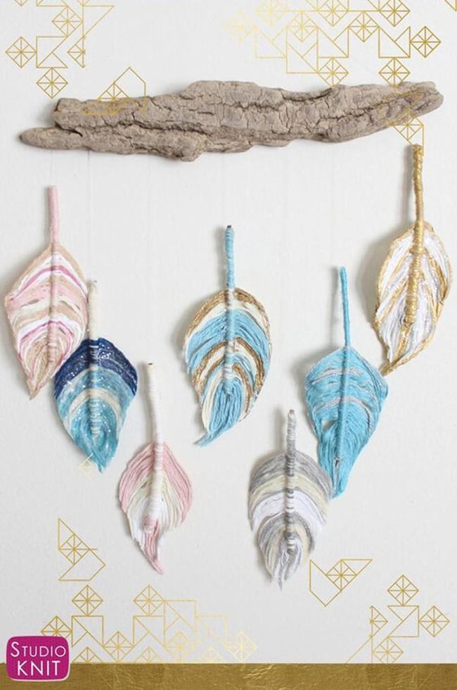 Colored Feather Dream Catcher