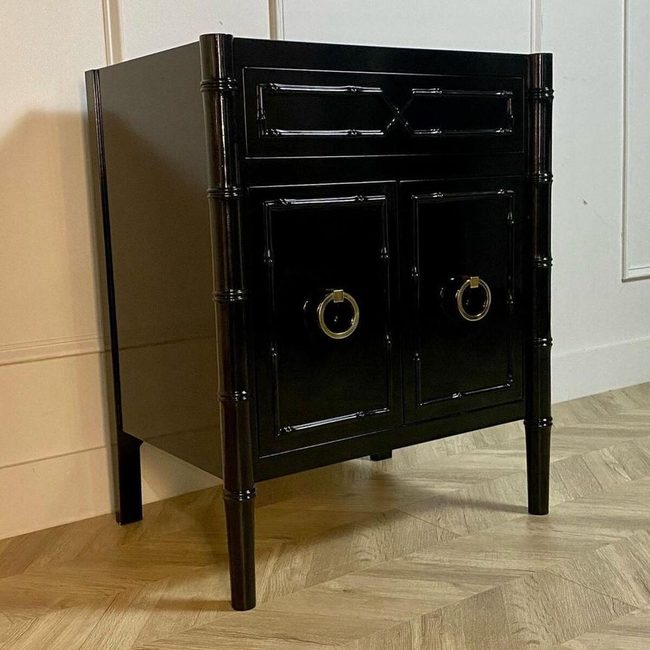 Black Gloss Retro Vanity