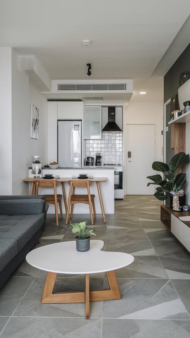 Pretty Dishes On Open Shelves