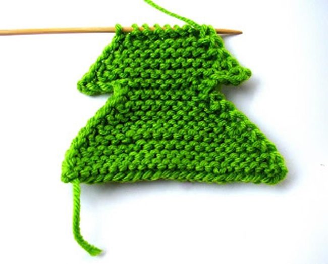 Green Yarn Tree Ornament