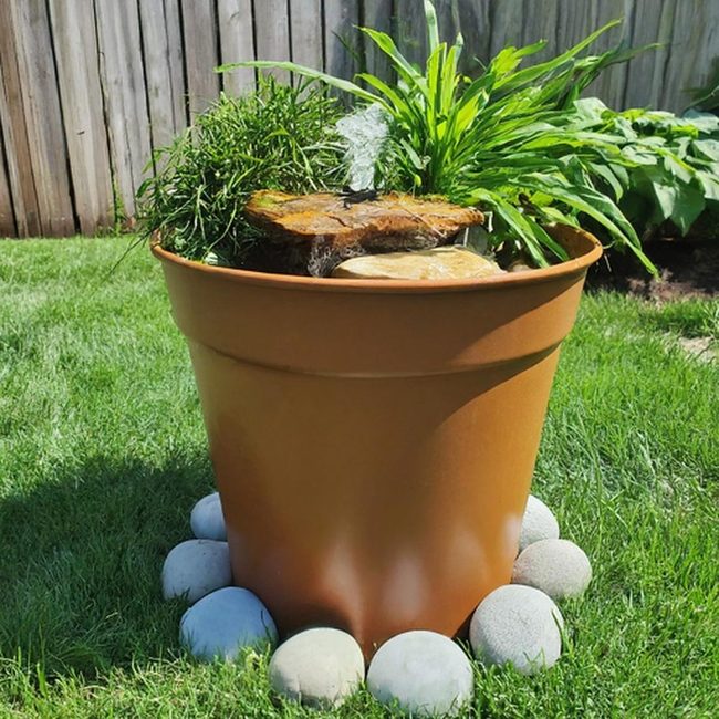 Planter Water Fountain Diy Project