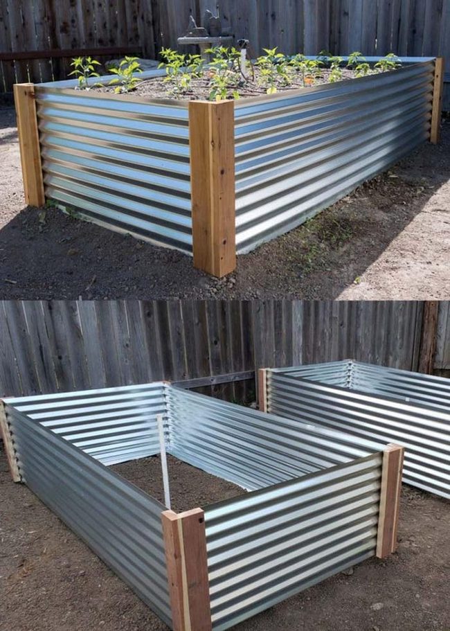 Galvanized Metal Garden Beds