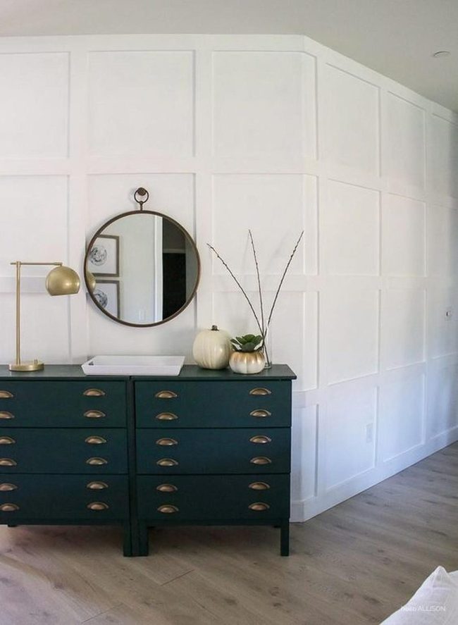 Dark Green Dresser Anchors Modern Farmhouse