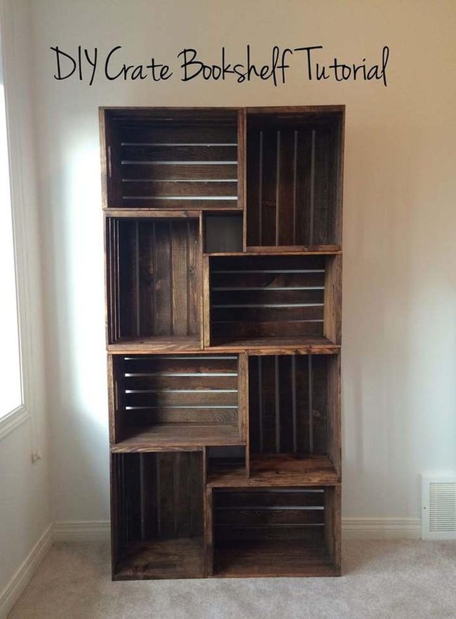 Stacked Wood Crates Storage