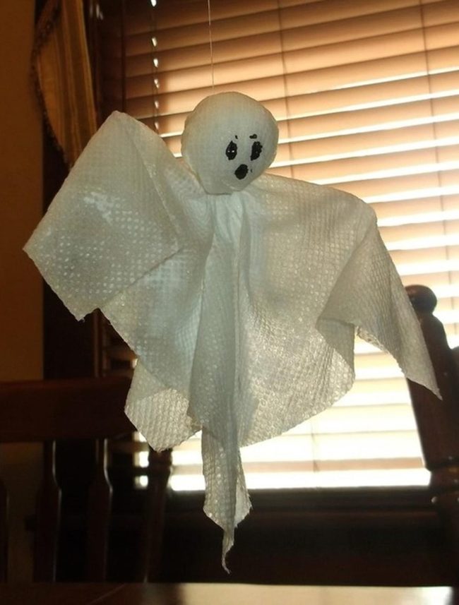 Floating Cheesecloth Window Ghosts