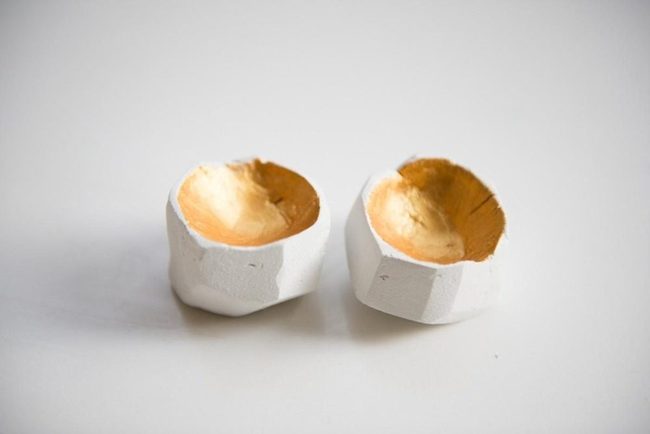 Golden Interior Ceramic Bowls